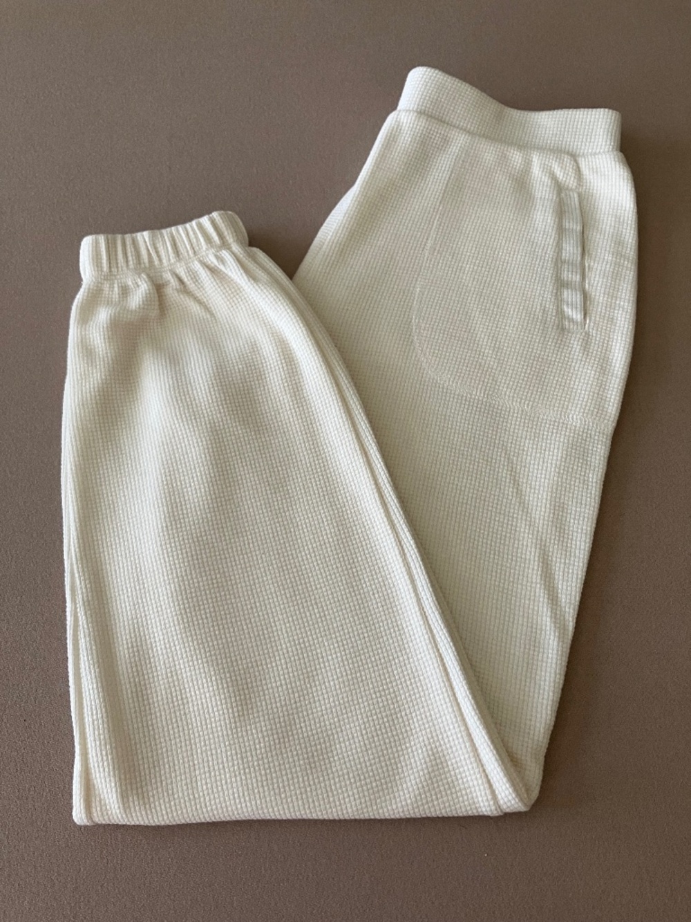 - N - CREAM CHIC RELAXED ELASTIC ANKLE PANTS SIZE S